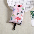 Flamingo bag Many Colors polyester Foldable Recycle Shopping Bag Eco Reusable Tote Bag Cartoon Floral Fruit Vegetable Grocery